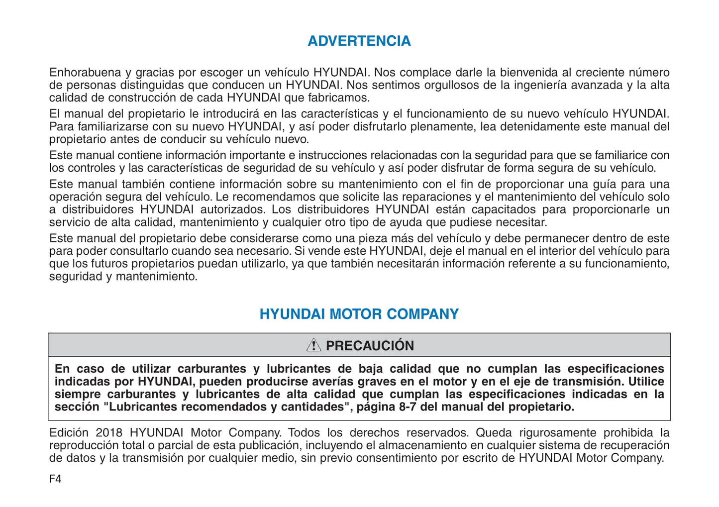 2017-2018 Hyundai Ioniq Hybrid Bedienungsanleitung | Spanisch