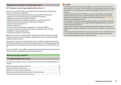 2014-2015 Skoda Roomster Owner's Manual | Polish