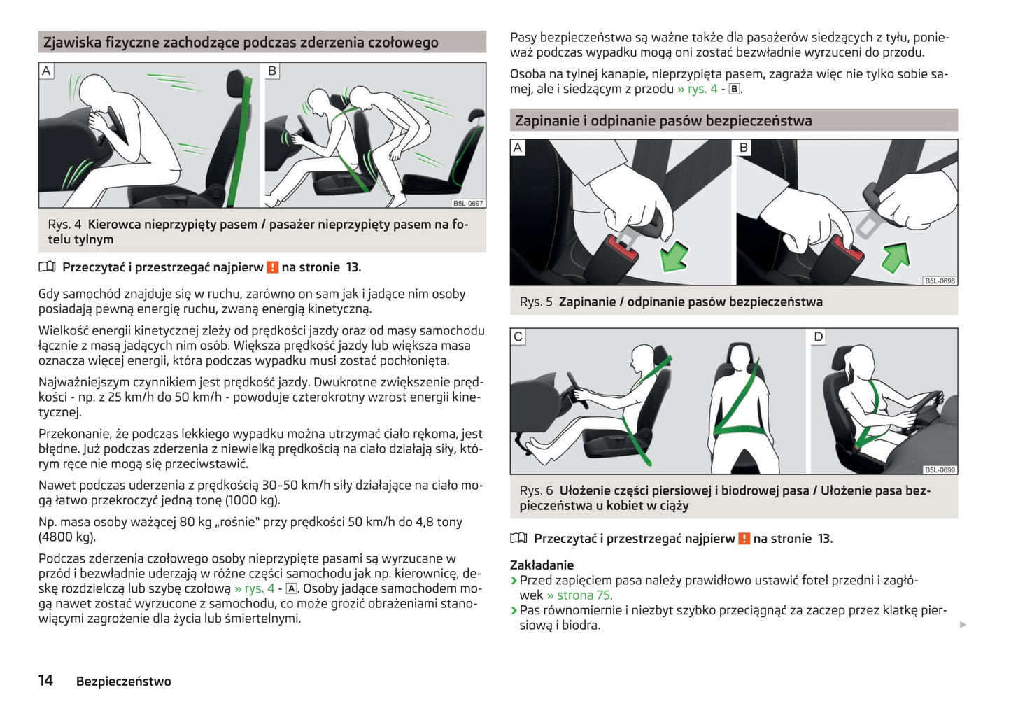 2014-2015 Skoda Roomster Owner's Manual | Polish