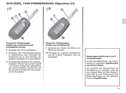 2021-2022 Renault Trafic Owner's Manual | German