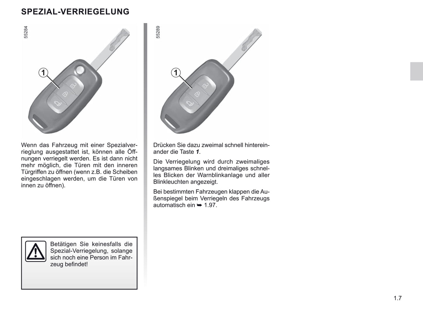 2021-2022 Renault Trafic Owner's Manual | German