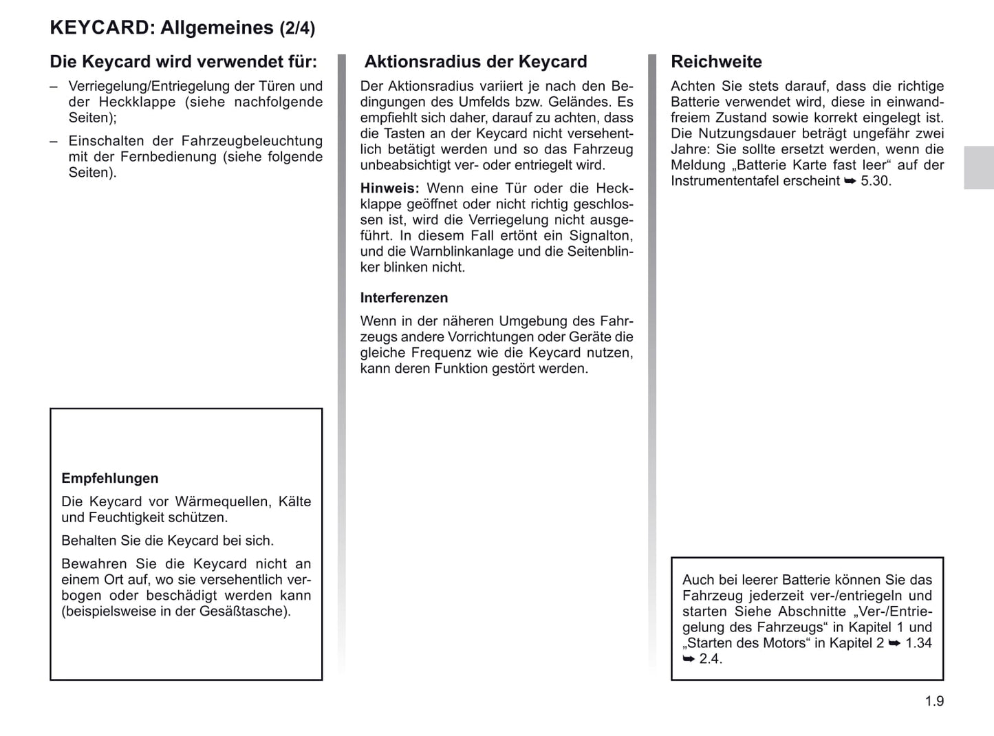 2021-2022 Renault Trafic Owner's Manual | German