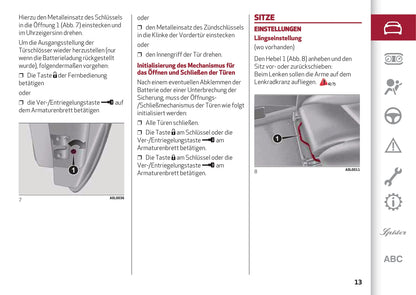 2013-2023 Alfa Romeo 4C Owner's Manual | German