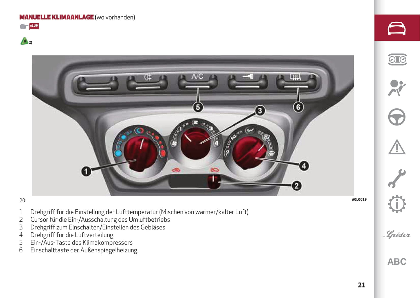 2013-2023 Alfa Romeo 4C Owner's Manual | German