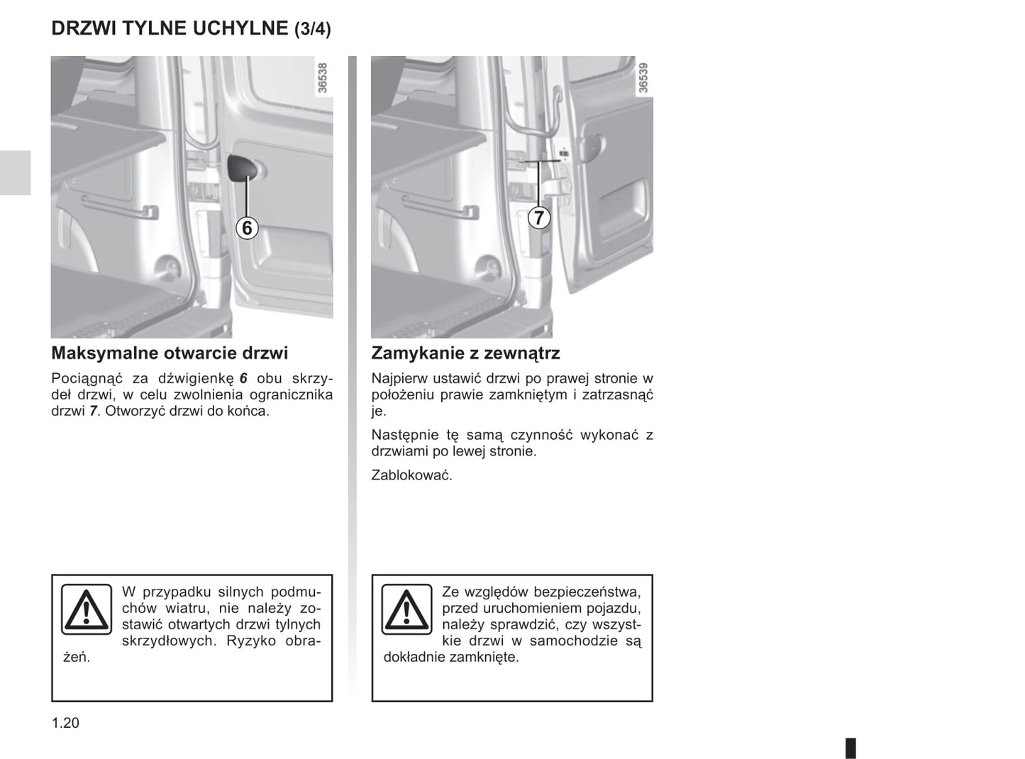 2018-2019 Renault Trafic Gebruikershandleiding | Pools