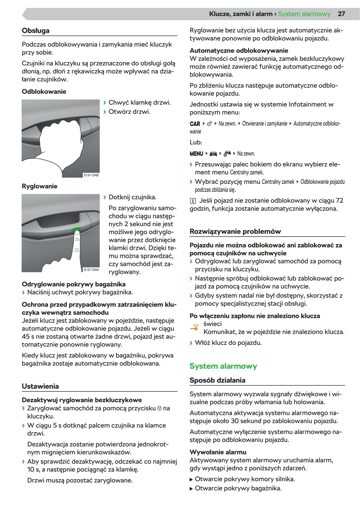 2020 Skoda Octavia Owner's Manual | Polish