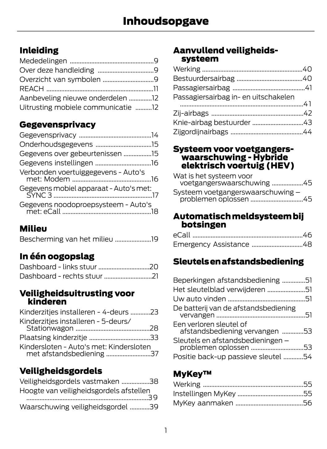 2021-2022 Ford Mondeo / Mondeo Hybrid Gebruikershandleiding | Nederlands