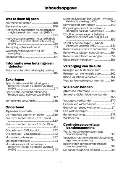 2021-2022 Ford Mondeo / Mondeo Hybrid Gebruikershandleiding | Nederlands