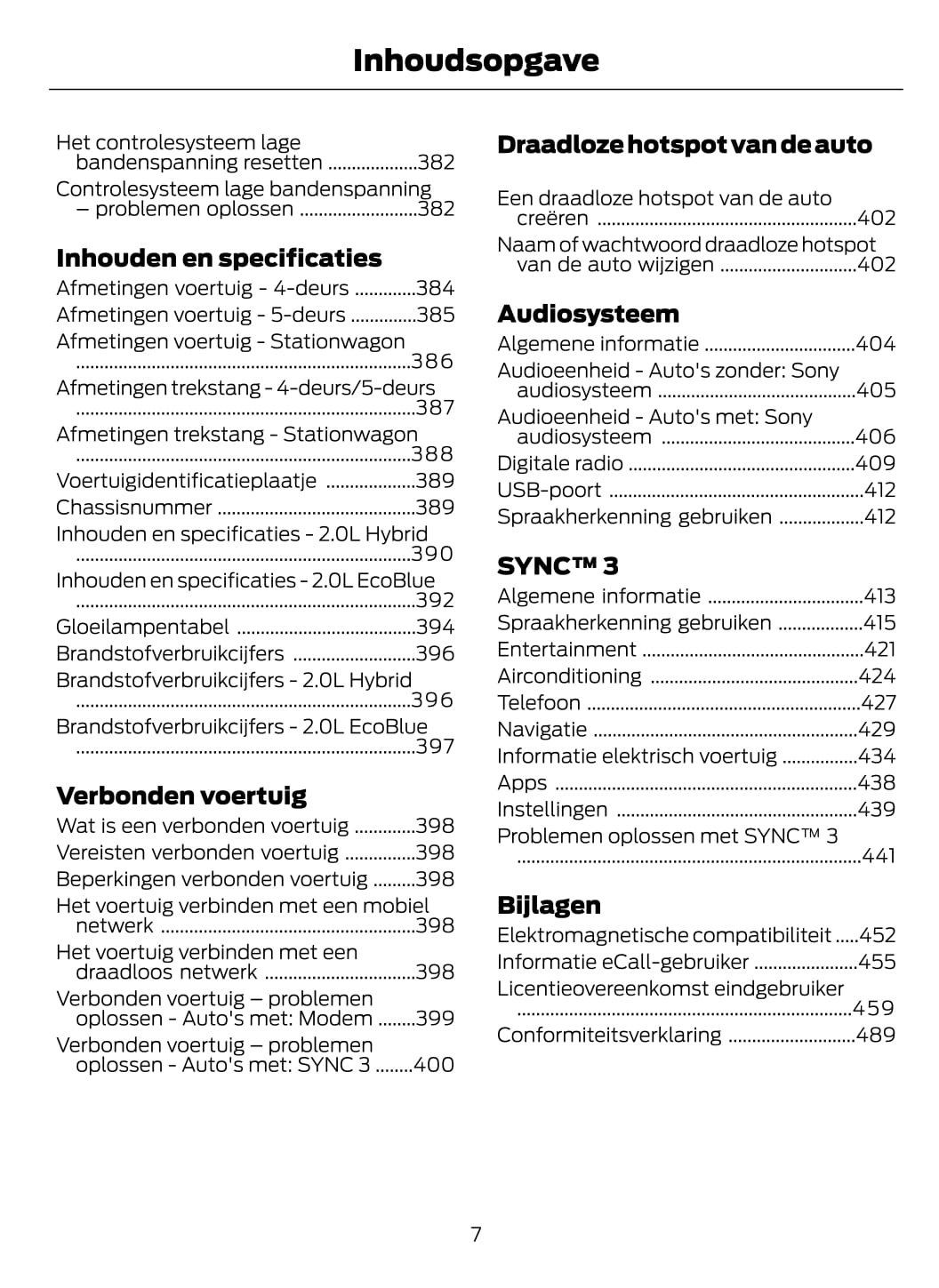 2021-2022 Ford Mondeo / Mondeo Hybrid Gebruikershandleiding | Nederlands