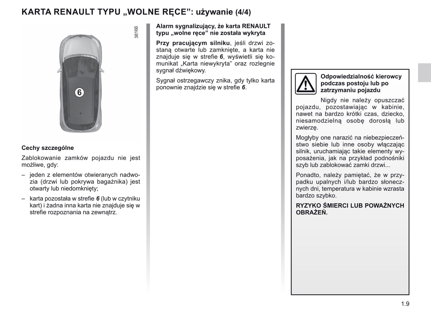 2017-2019 Renault Captur Manuel du propriétaire | Polonais