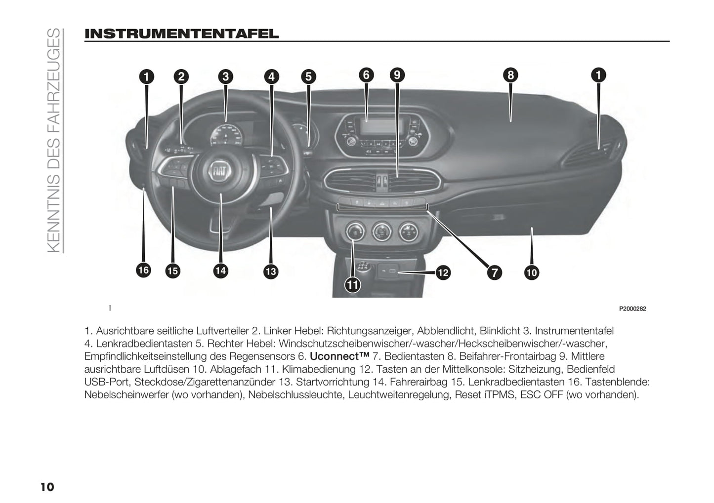 2021-2023 Fiat Tipo Manuel du propriétaire | Allemand