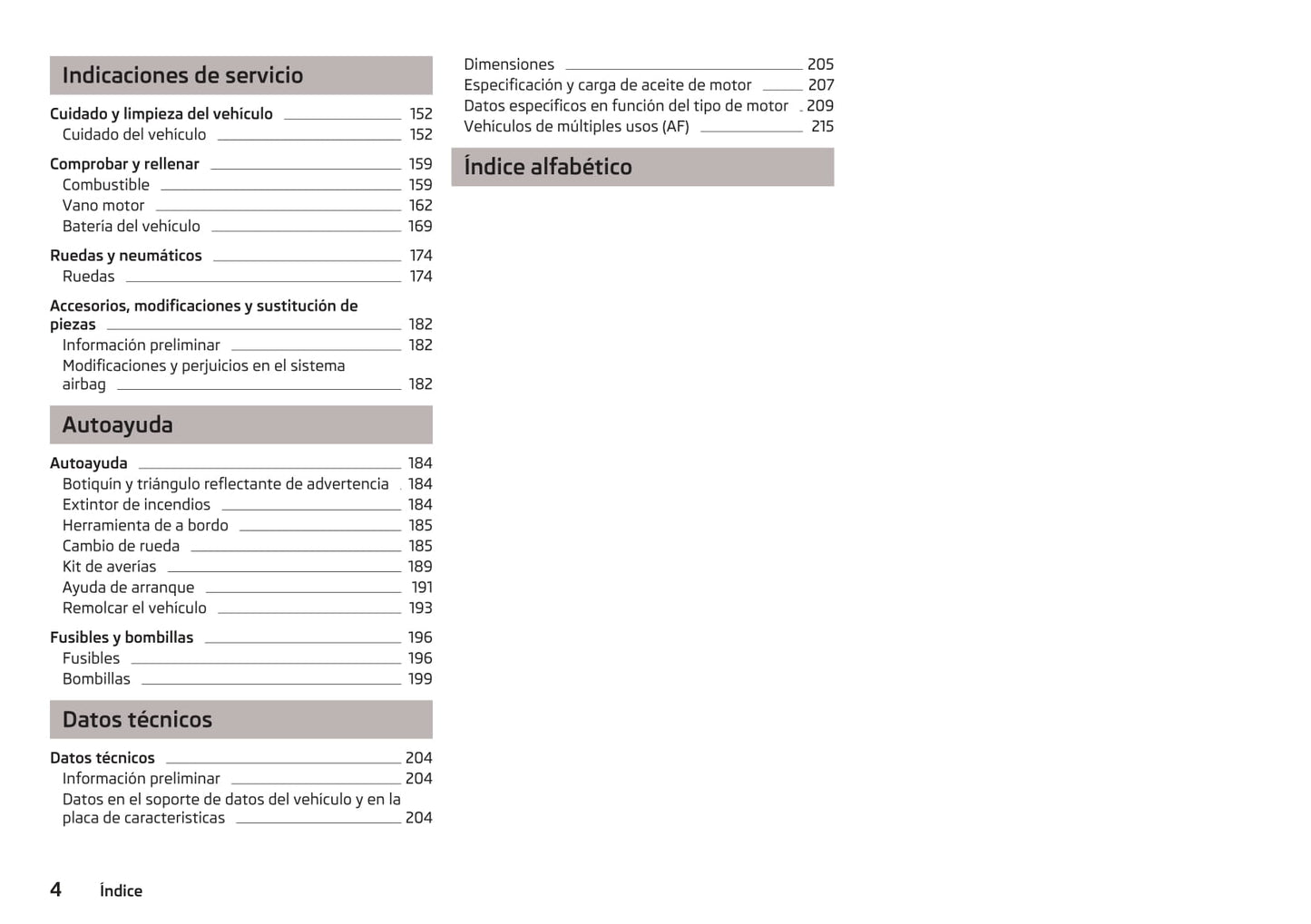 2009-2013 Skoda Octavia Manuel du propriétaire | Espagnol