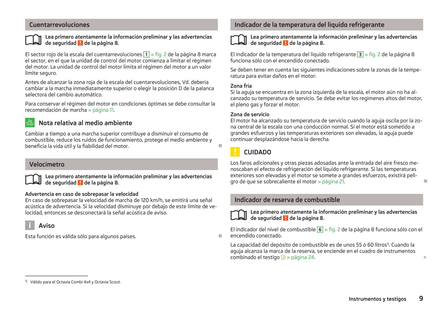 2009-2013 Skoda Octavia Manuel du propriétaire | Espagnol