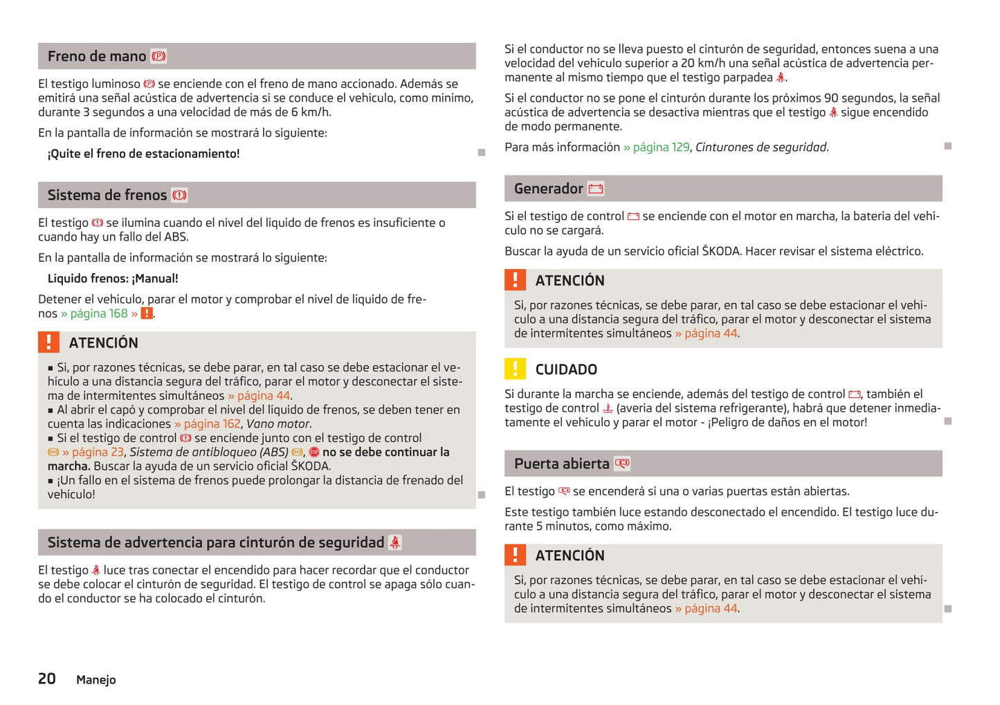 2009-2013 Skoda Octavia Manuel du propriétaire | Espagnol