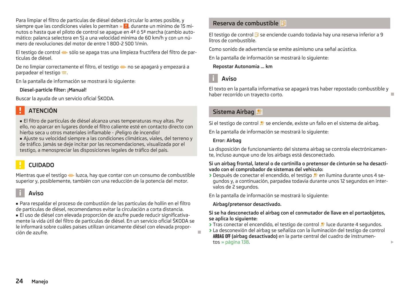 2009-2013 Skoda Octavia Manuel du propriétaire | Espagnol