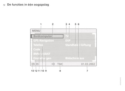 BMW 5 serie Boordmonitor Handleiding 2003 - 2007