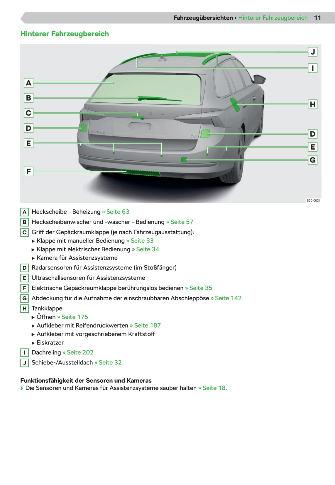 2020-2021 Skoda Octavia Owner's Manual | German