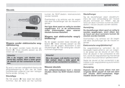 1996-1999 Seat Ibiza Gebruikershandleiding | Nederlands