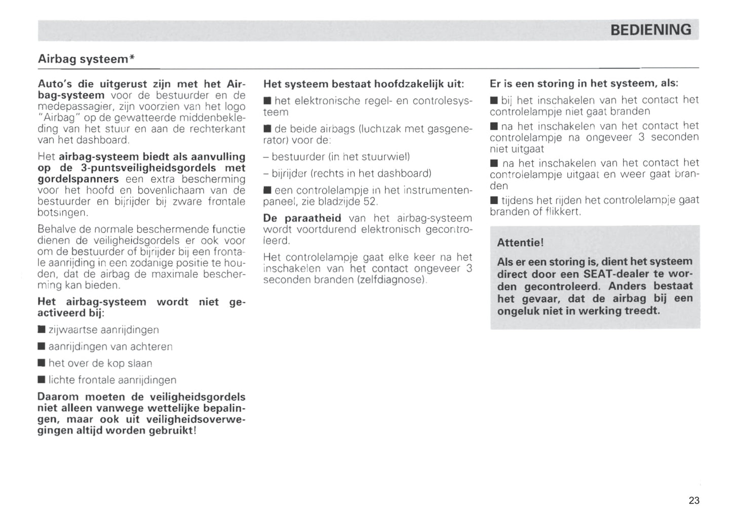 1996-1999 Seat Ibiza Gebruikershandleiding | Nederlands