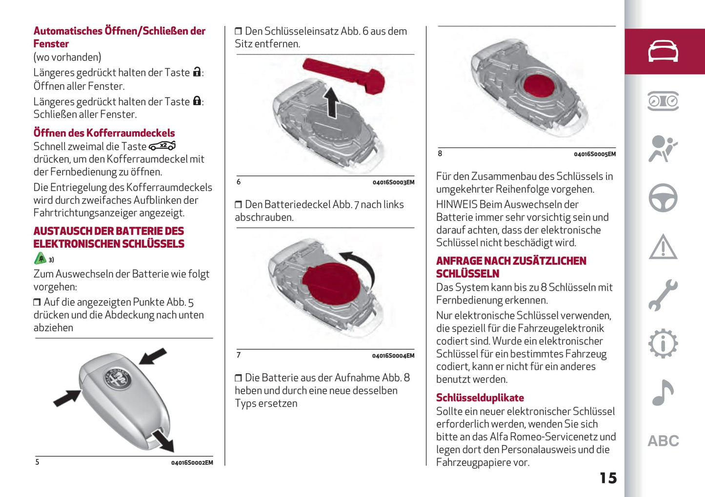 2022-2023 Alfa Romeo Tonale Bedienungsanleitung | Deutsch