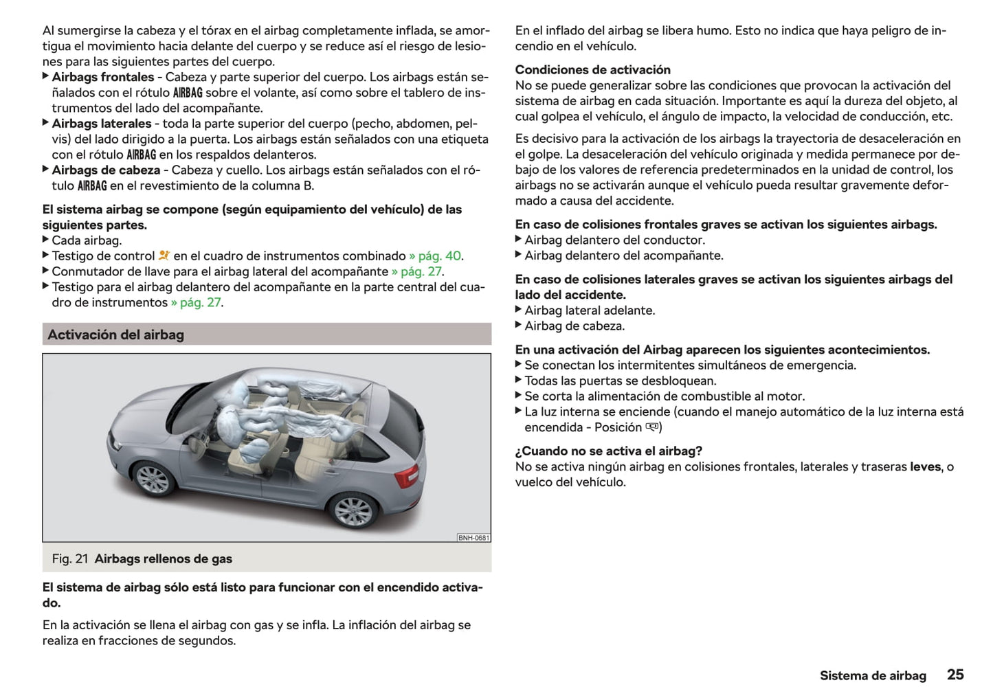 2018-2019 Skoda Rapid Spaceback Owner's Manual | Spanish