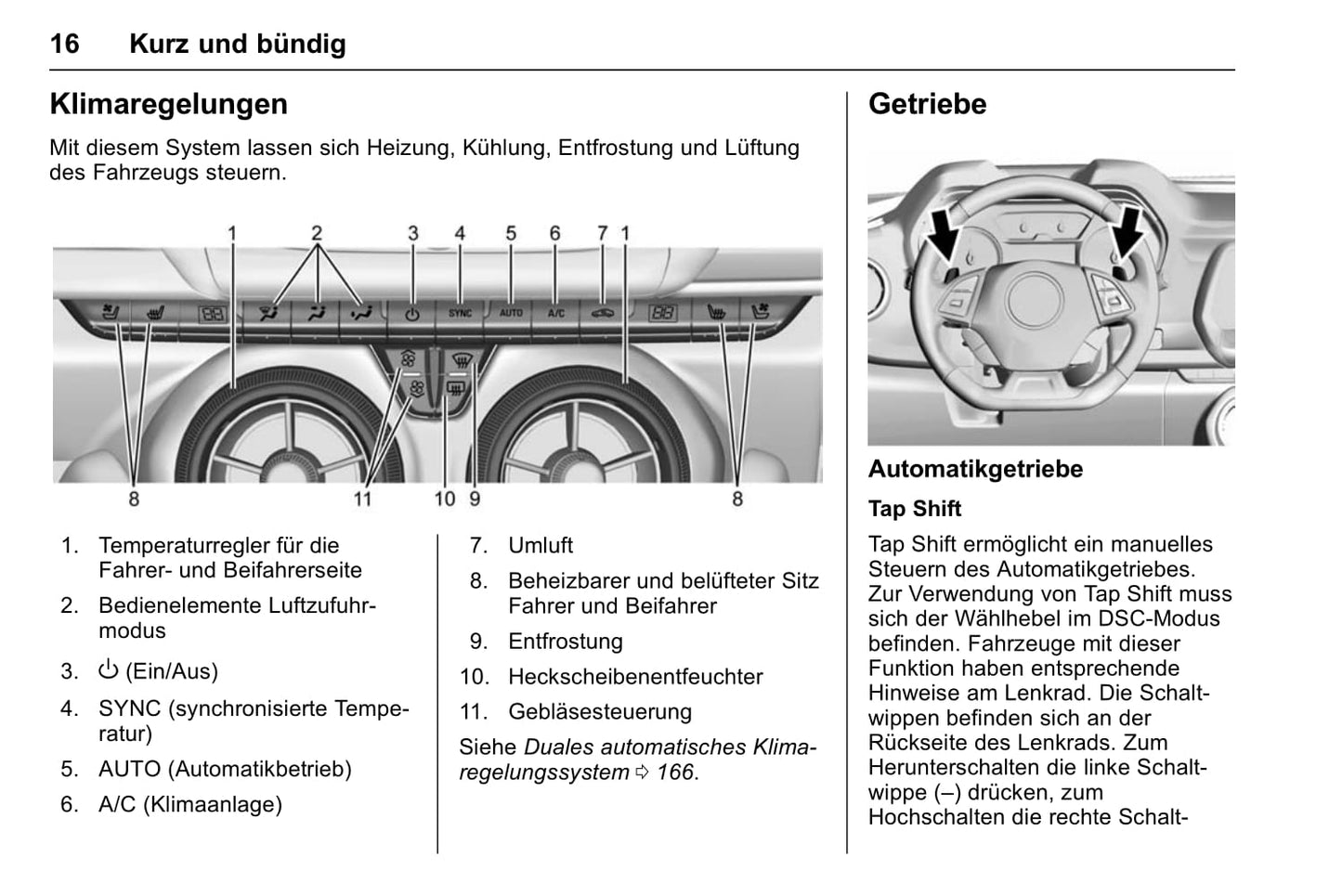 2017-2018 Chevrolet Camaro Bedienungsanleitung | Deutsch