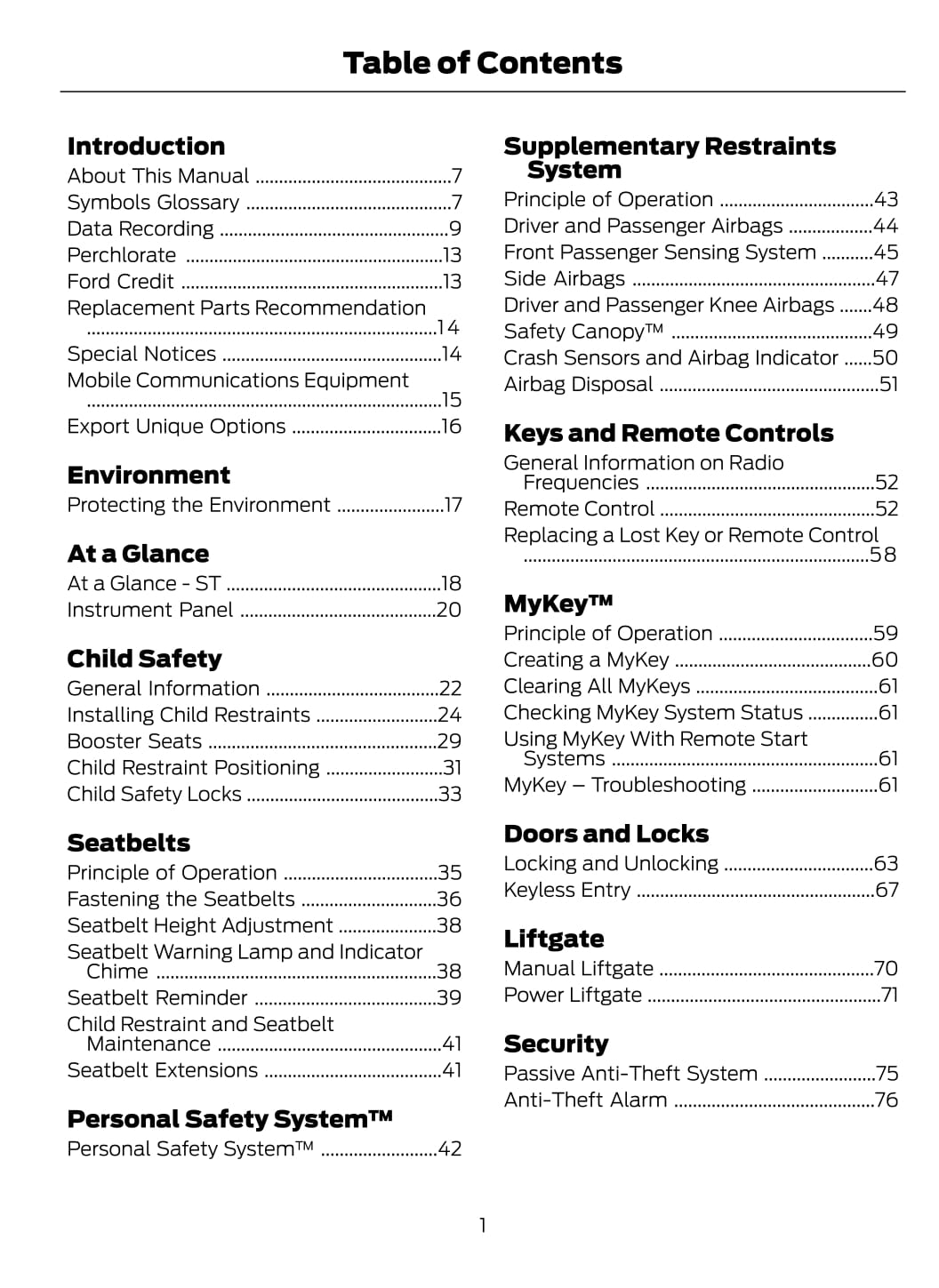 2020 Ford Edge Owner's Manual | English