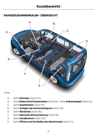 2014 Ford Tourneo Connect Manuel du propriétaire | Allemand