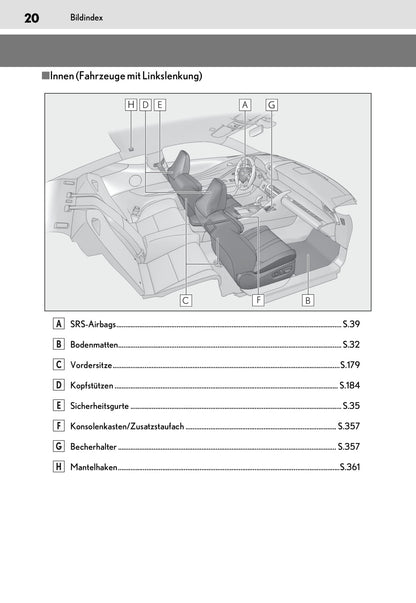 2017-2023 Lexus LC Manuel du propriétaire | Allemand