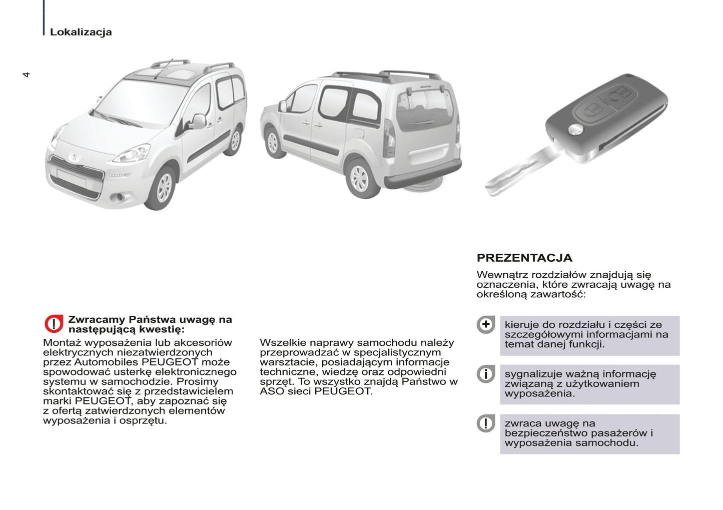 2014-2015 Peugeot Partner Tepee Bedienungsanleitung | Polnisch