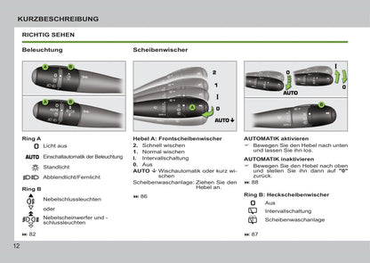 2011-2014 Peugeot 207/207 SW/207 SW Outdoor Owner's Manual | German