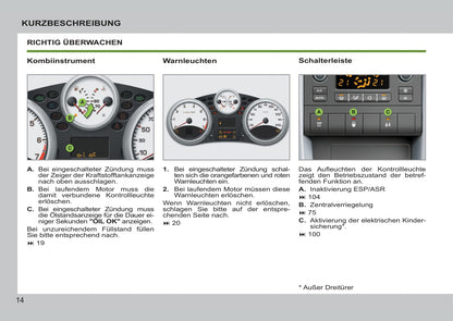 2011-2014 Peugeot 207/207 SW/207 SW Outdoor Owner's Manual | German