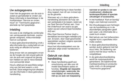 2016-2017 Opel Zafira/Zafira Tourer Owner's Manual | Dutch