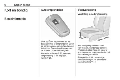 2016-2017 Opel Zafira/Zafira Tourer Owner's Manual | Dutch