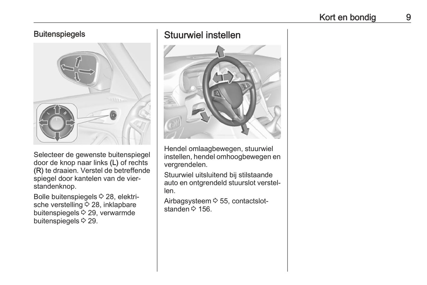 2016-2017 Opel Zafira/Zafira Tourer Owner's Manual | Dutch