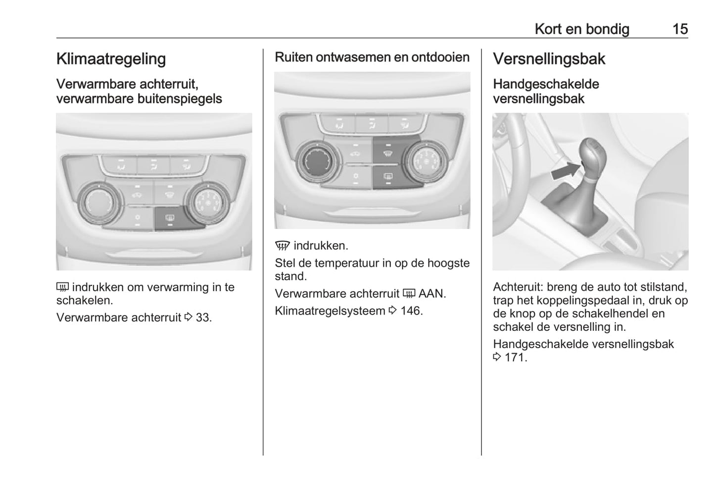 2016-2017 Opel Zafira/Zafira Tourer Owner's Manual | Dutch