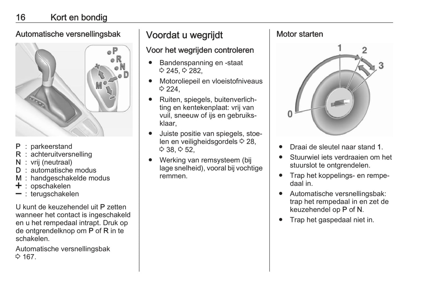 2016-2017 Opel Zafira/Zafira Tourer Owner's Manual | Dutch