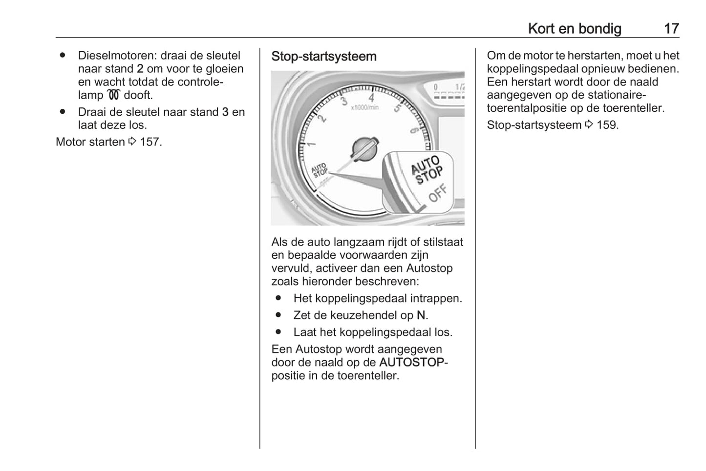 2016-2017 Opel Zafira/Zafira Tourer Owner's Manual | Dutch