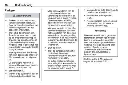 2016-2017 Opel Zafira/Zafira Tourer Owner's Manual | Dutch