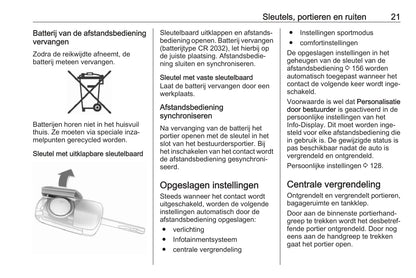 2016-2017 Opel Zafira/Zafira Tourer Owner's Manual | Dutch