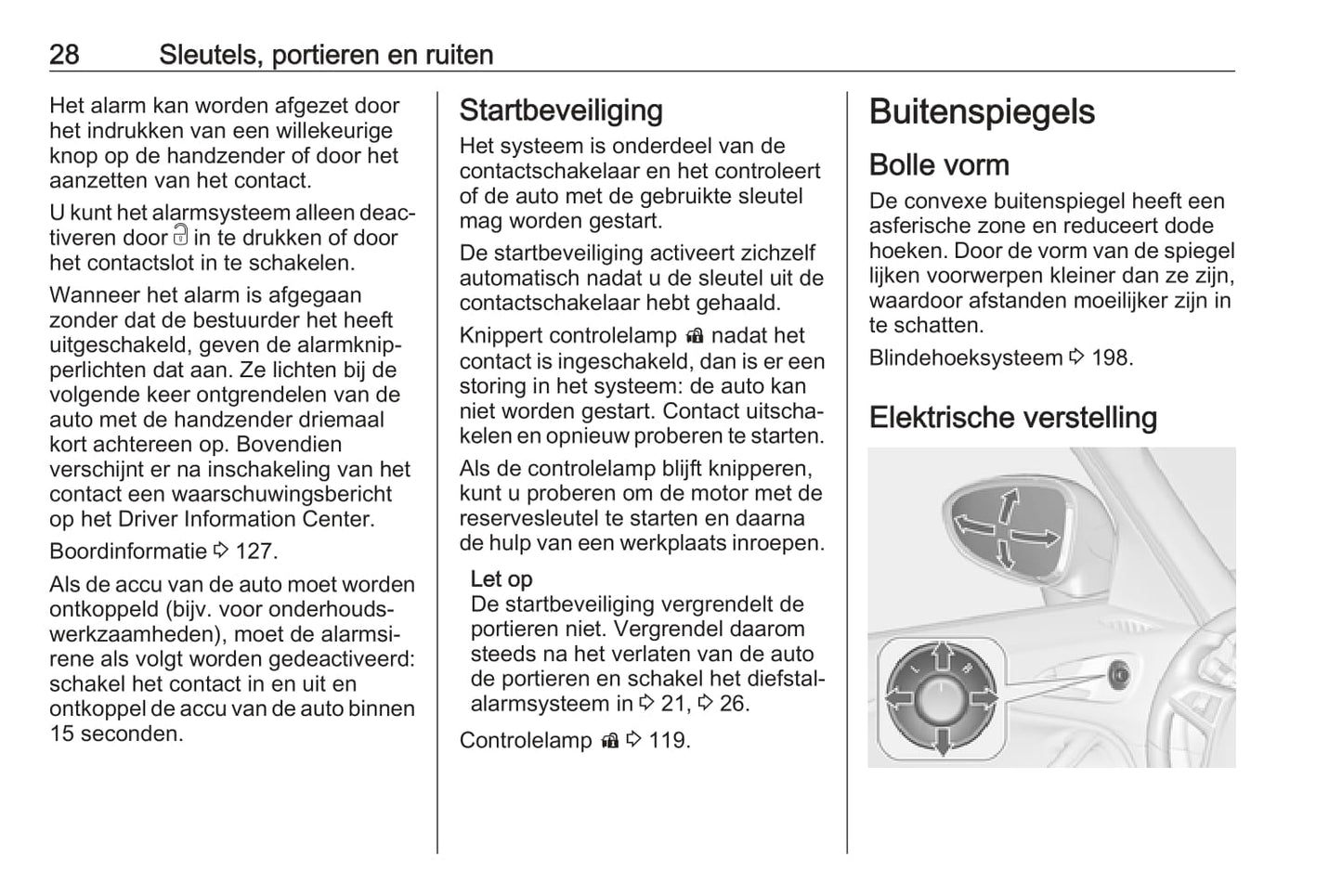 2016-2017 Opel Zafira/Zafira Tourer Owner's Manual | Dutch