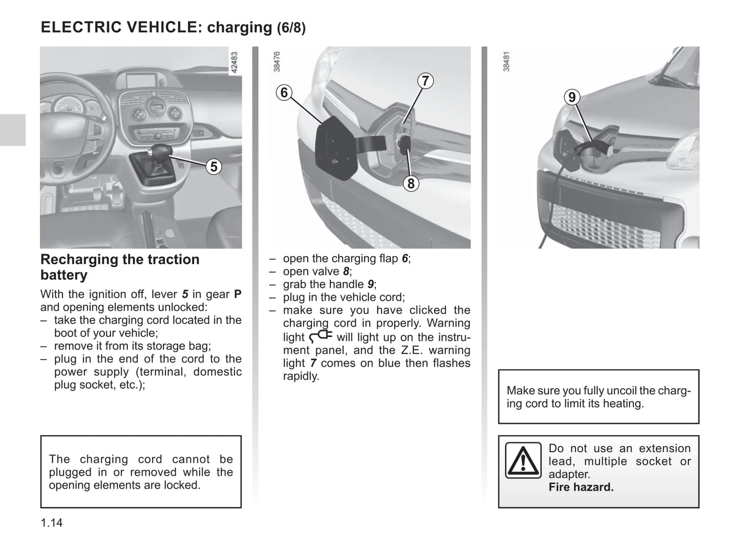 2013-2016 Renault Kangoo Manuel du propriétaire | Anglais