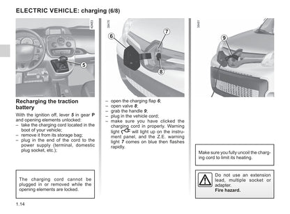 2013-2016 Renault Kangoo Manuel du propriétaire | Anglais