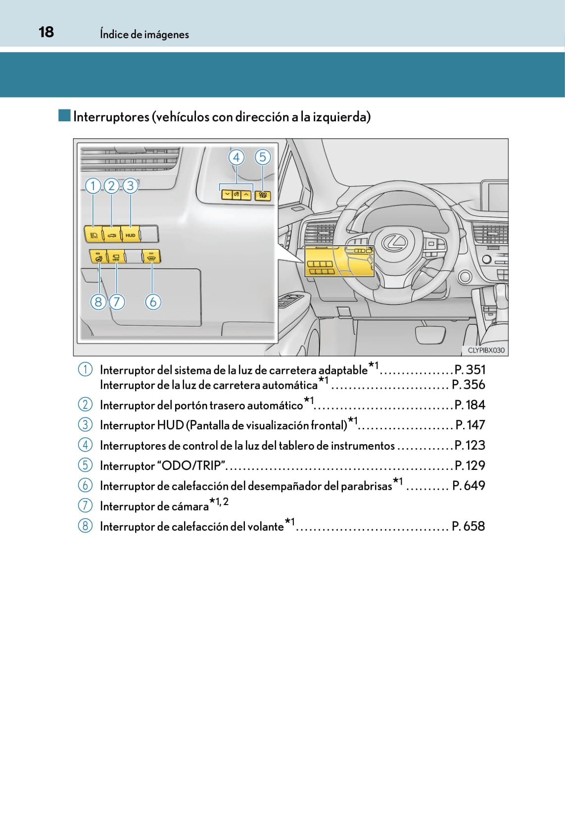 2017-2019 Lexus RX 450h/RX 450hL Bedienungsanleitung | Spanisch