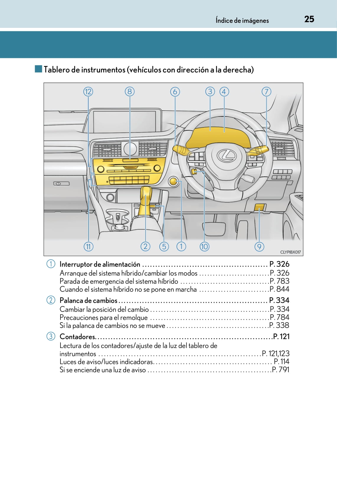 2017-2019 Lexus RX 450h/RX 450hL Bedienungsanleitung | Spanisch