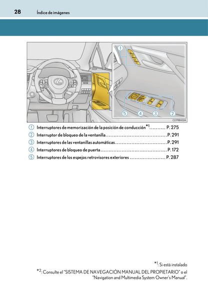 2017-2019 Lexus RX 450h/RX 450hL Bedienungsanleitung | Spanisch