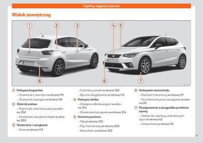 2019 Seat Ibiza Owner's Manual | Polish