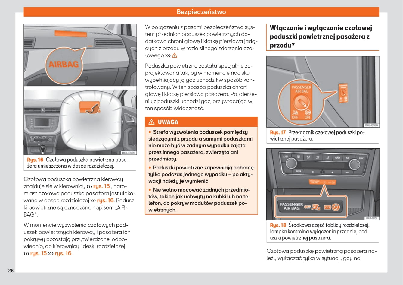 2019 Seat Ibiza Owner's Manual | Polish