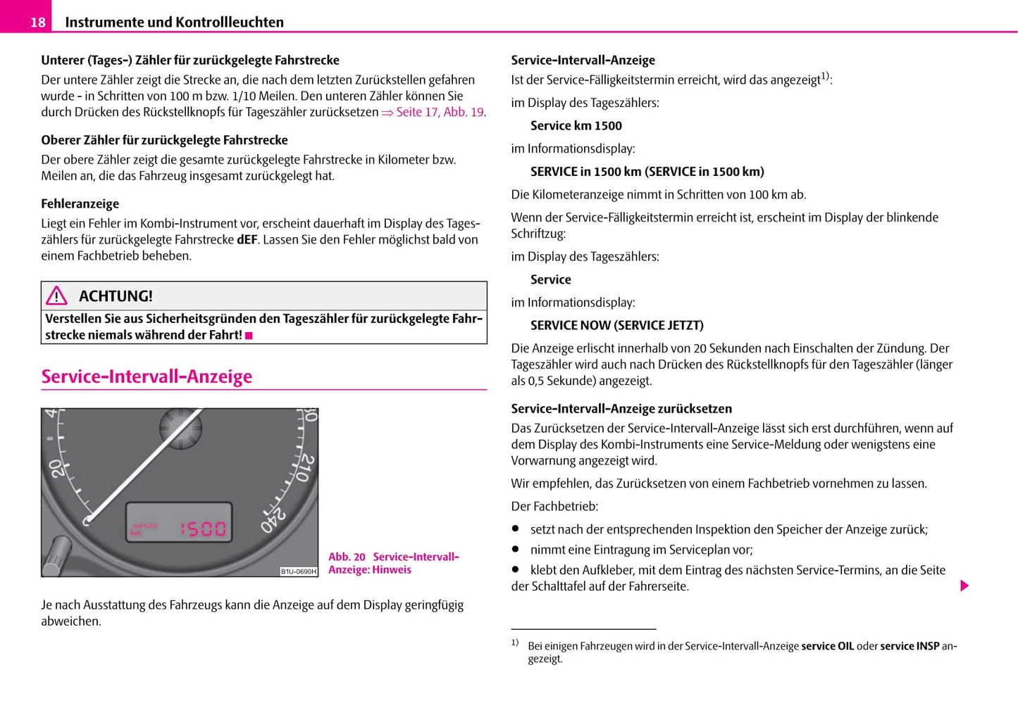 2010-2011 Skoda Octavia/Octavia Tour I Owner's Manual | German