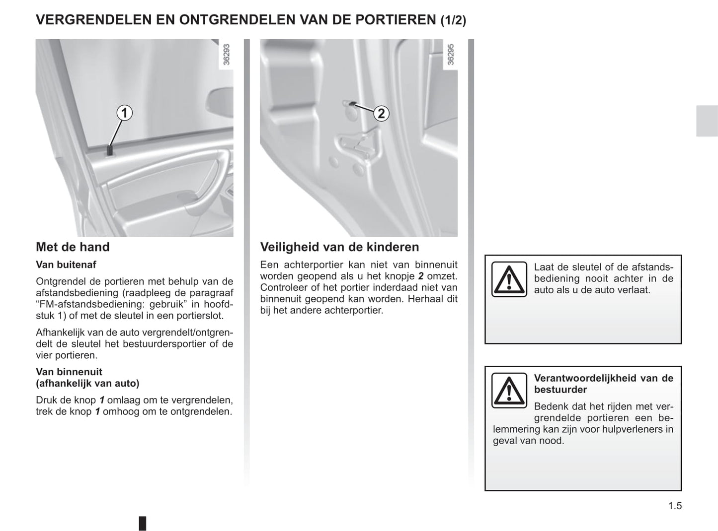 2014-2018 Dacia Duster Manuel du propriétaire | Néerlandais